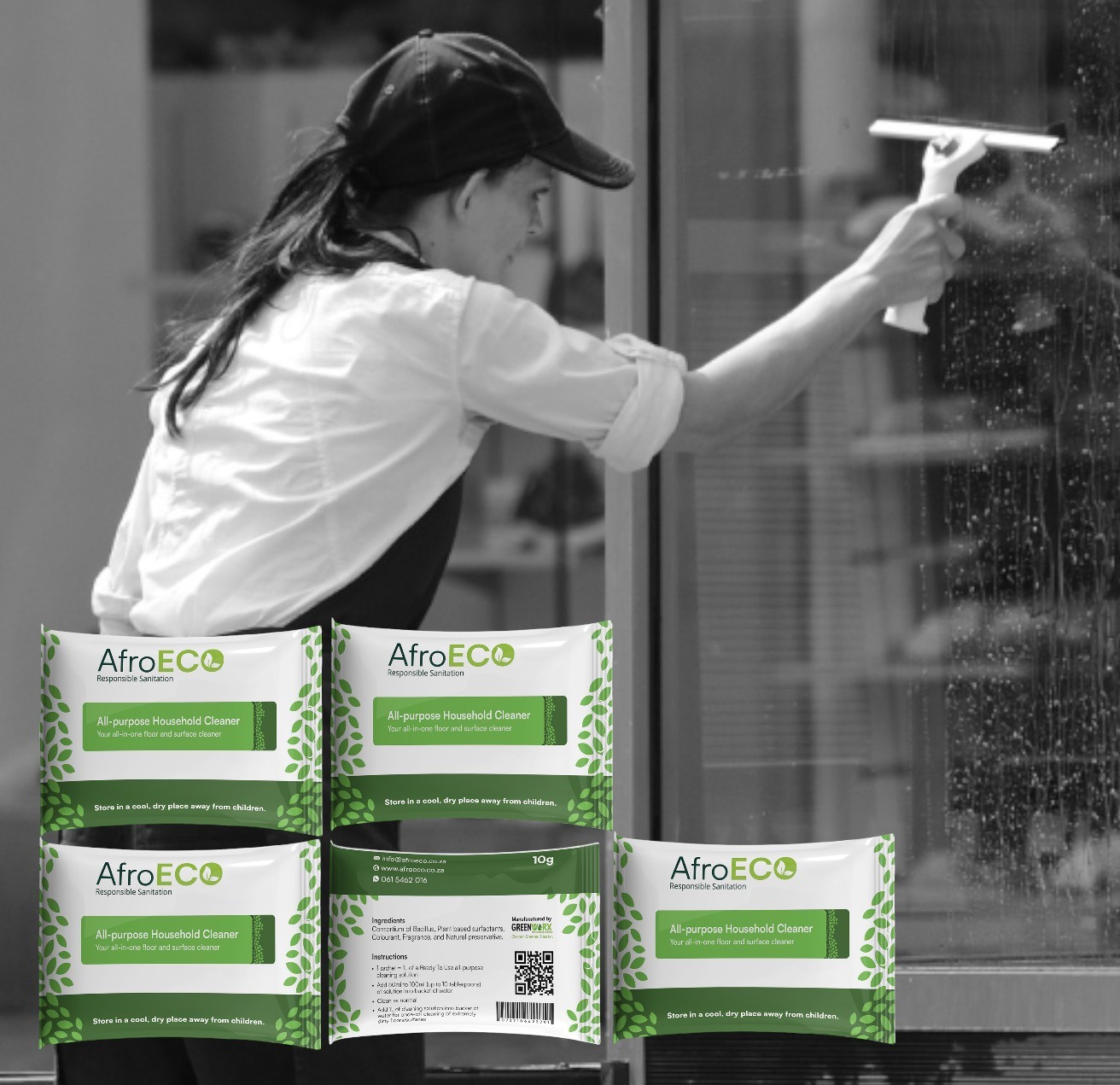 AfroECO All-Purpose Cleaner Pack – 5 Sachets - Image 3