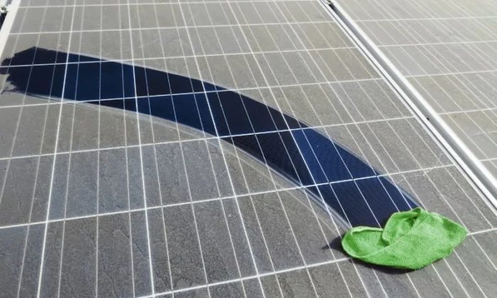 Dirty solar panels