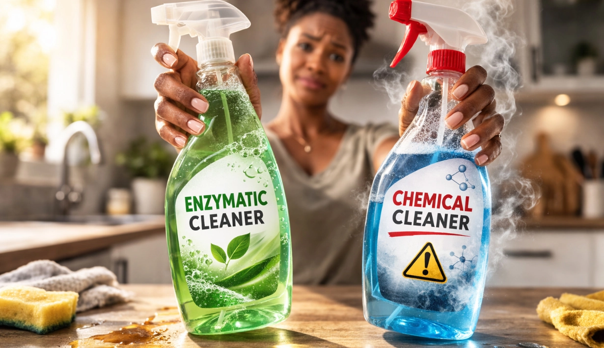 Enzyme Cleaner vs Chemical Cleaner